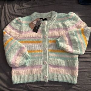 *BRAND NEW* VERO MODA multicolor knit cardigan, size L